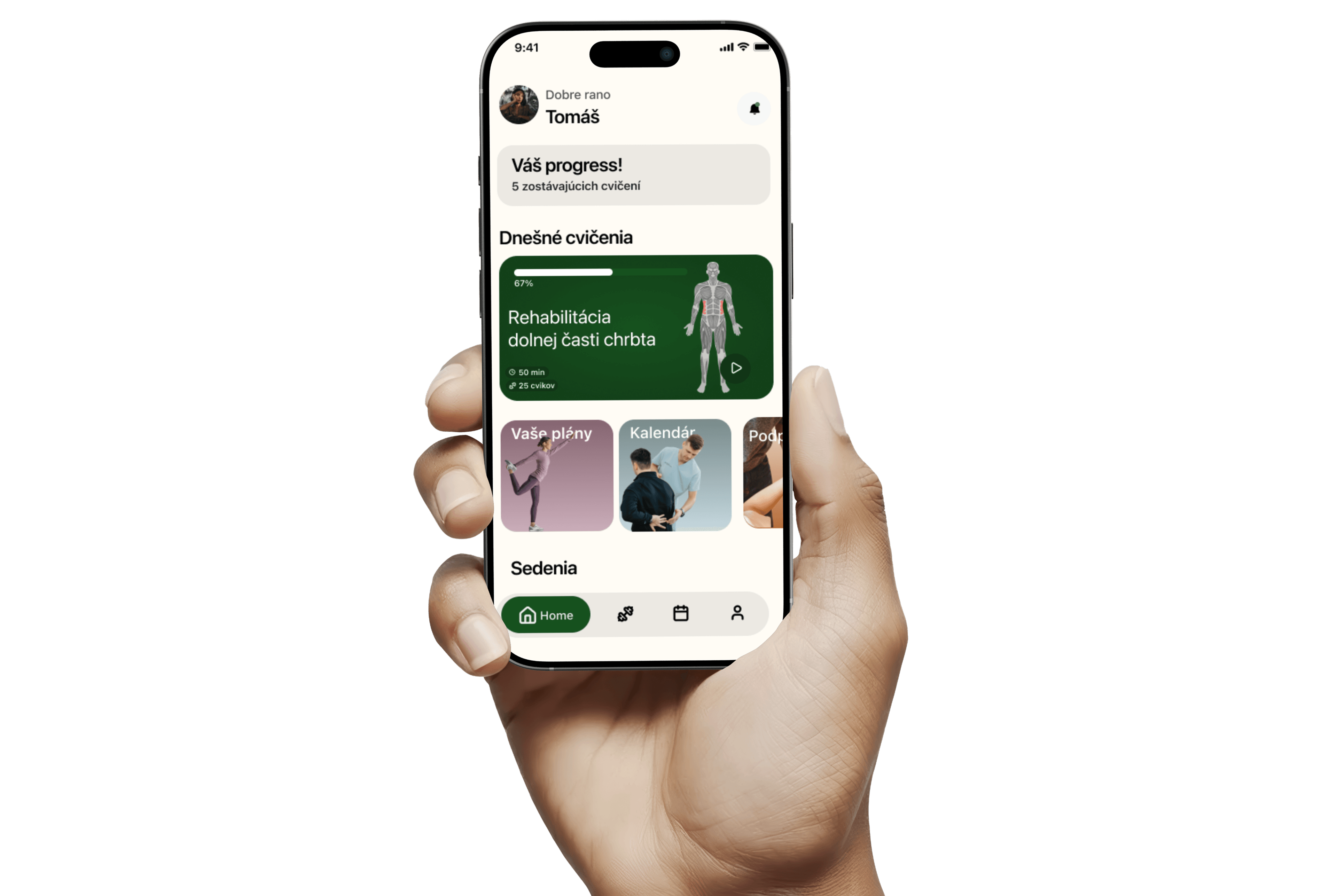 Rehabot – mobilná aplikácia pre pacientov